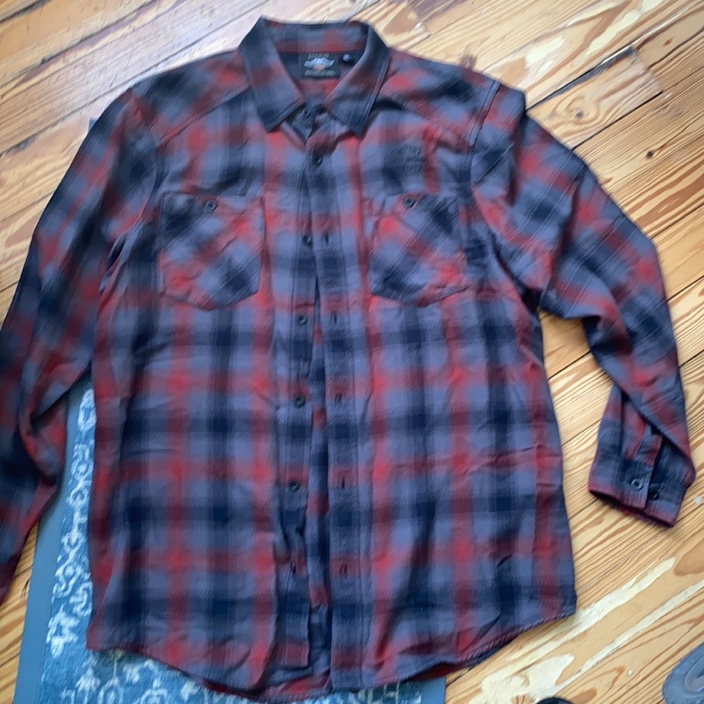 Harley Davidson herringbone plaid/ sold out